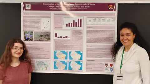 HUH Fellow Jenifer Lopes and REU student Rain Bugado