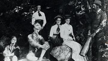 Edith Scammon and Friends , Maine, circa 1890