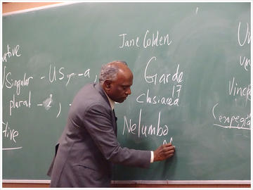 Dr. Gandhi teaching
